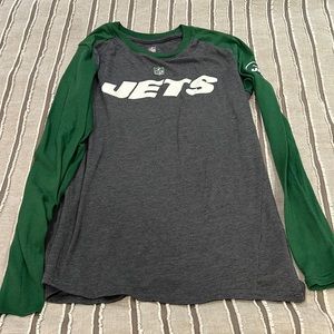 Boys size M ( 10/12) NFL NEW YORK JETS long sleeve shirt